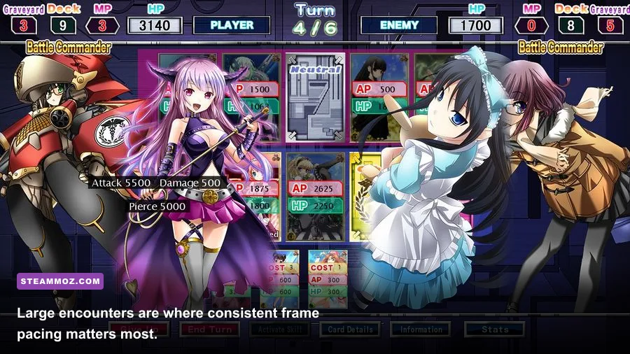 Eternal Destiny party of characters during a large fantasy battle