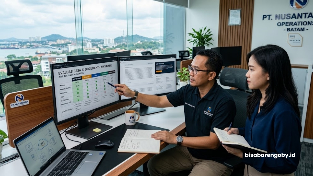 Manajer operasional menyeleksi jasa AI Document untuk perusahaan di Batam berbasis AWS AI