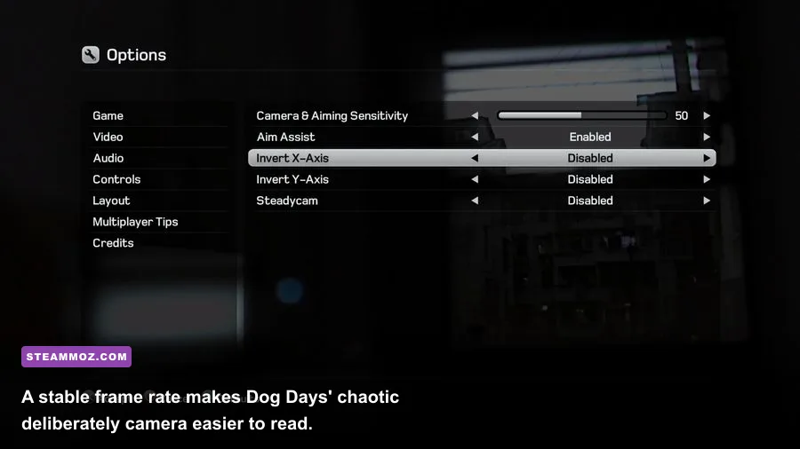 Kane and Lynch 2 Dog Days PC graphics settings menu