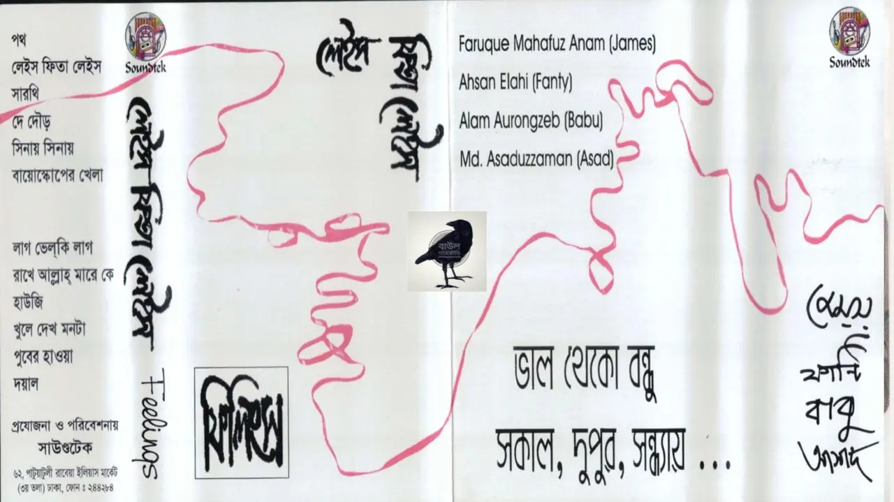 ফিলিংস ব্যান্ডের শেষ অ্যালবাম - লেইস ফিতা লেইস (১৯৯৯) ফিলিংসের লেইস ফিতা লেইস অ্যালবাম কভার - বাংলাদেশী রক ব্যান্ডের চূড়ান্ত অ্যালবাম