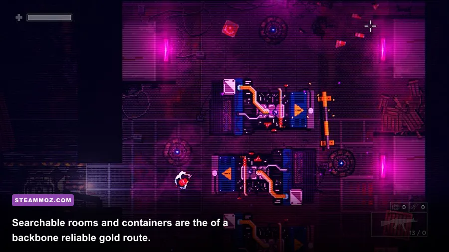 Garage Bad Trip gold pickups and loot containers during a dungeon run