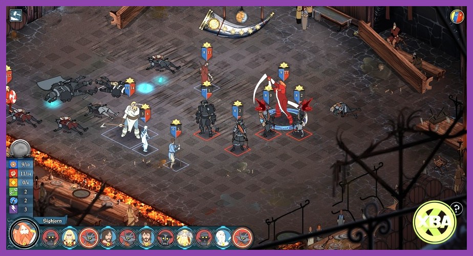The Banner Saga turn‑based combat on Android