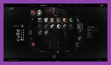 Remnant 2 inventory and scrap currency interface