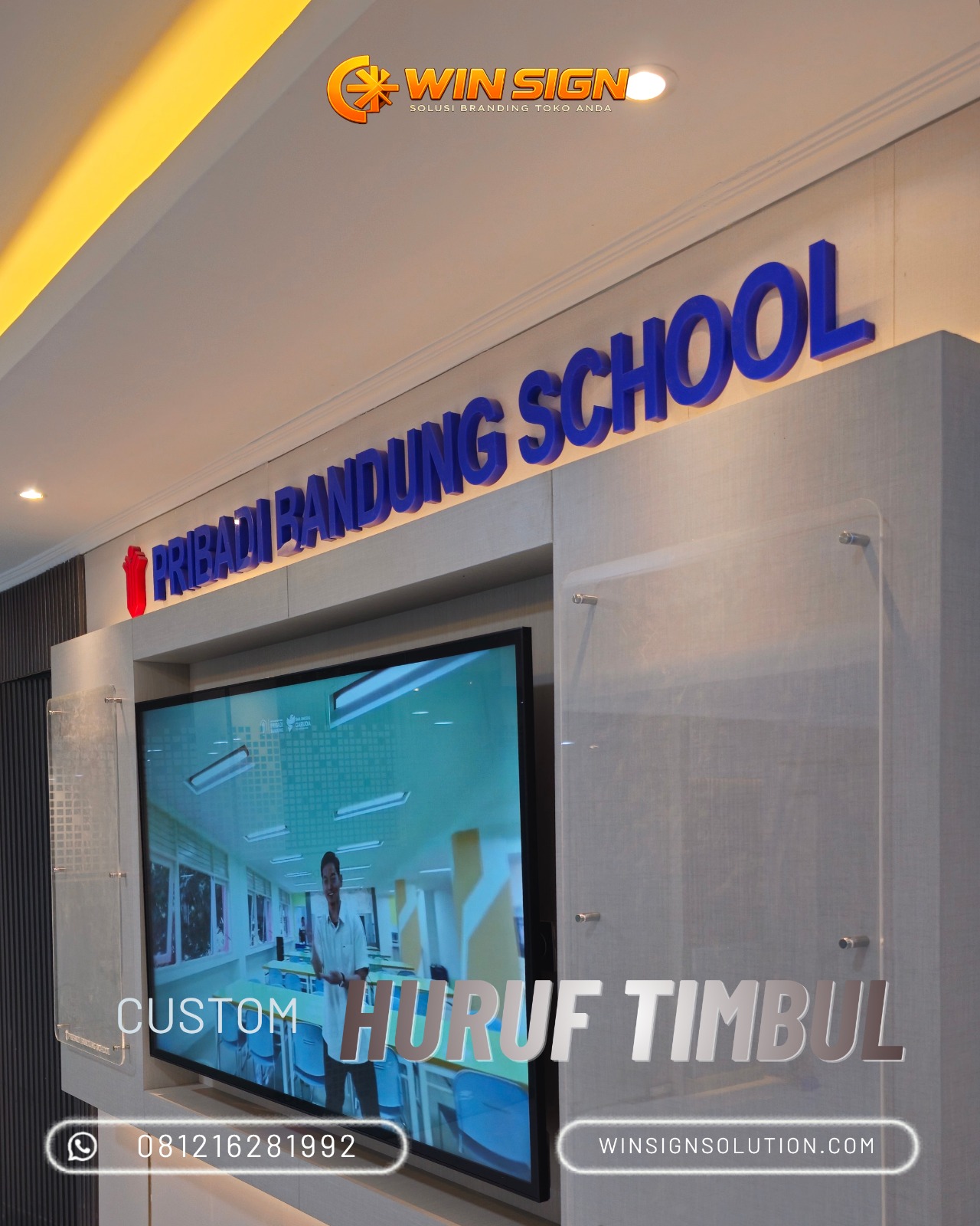 Huruf Timbul hasil pengerjaan Neonika Advertising Bandung 10