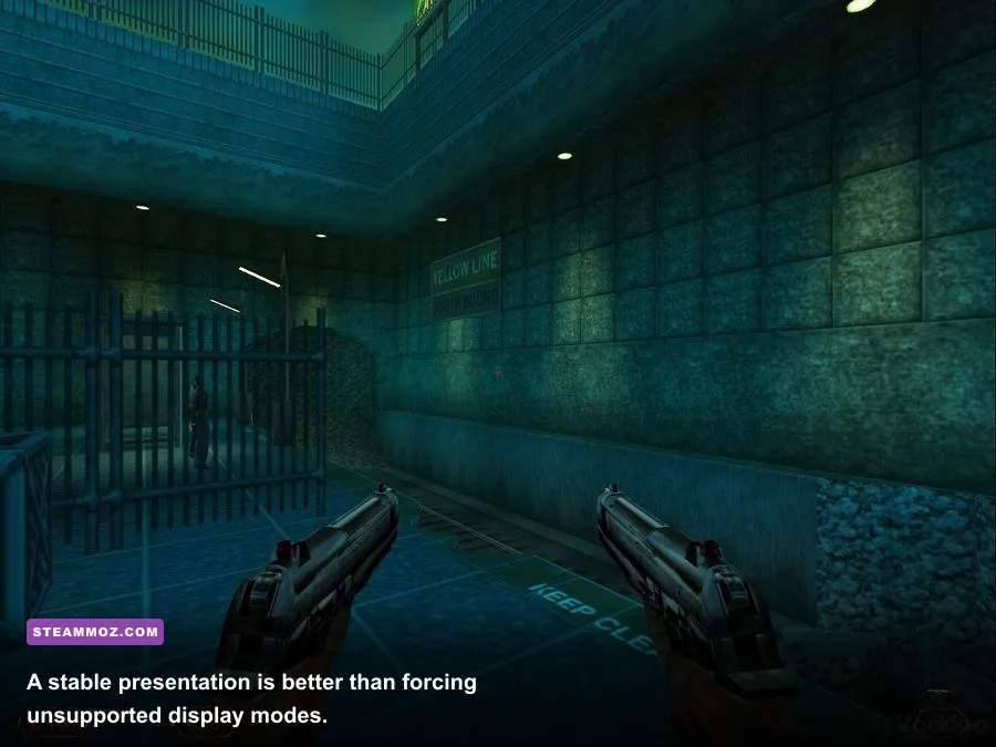 Blood II The Chosen running in widescreen on a modern PC monitor