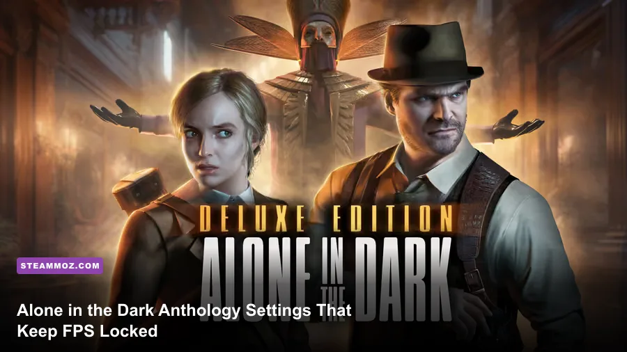Edward Carnby exploring a haunted mansion in Alone in the Dark Anthology