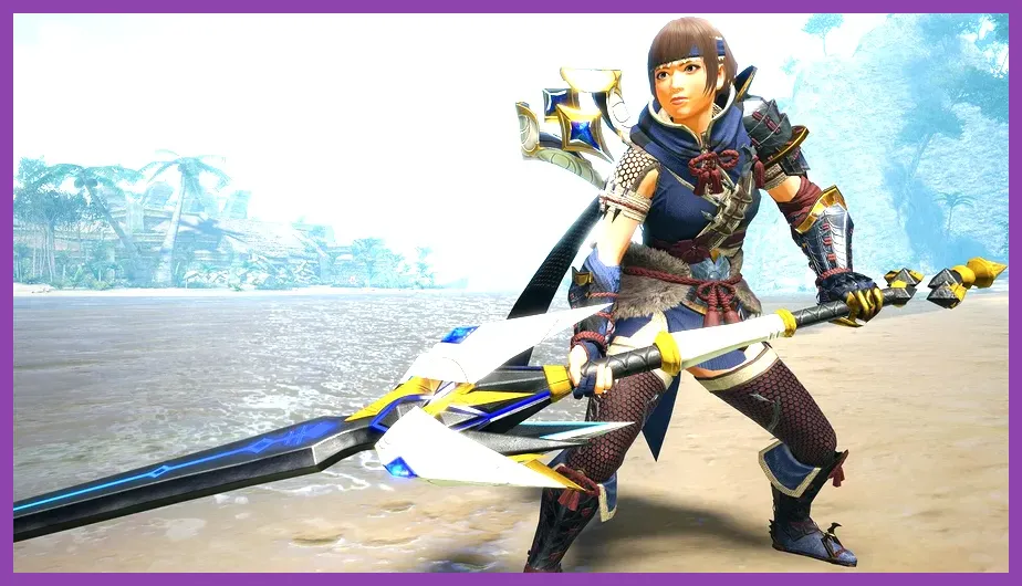 Hunter using God's Archipelagic Long Sword in co-op hunt