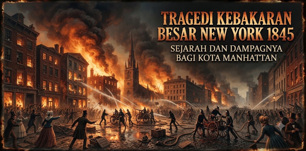 Tragedi Kebakaran Besar New York 1845: Sejarah dan Dampaknya Bagi Kota Manhattan