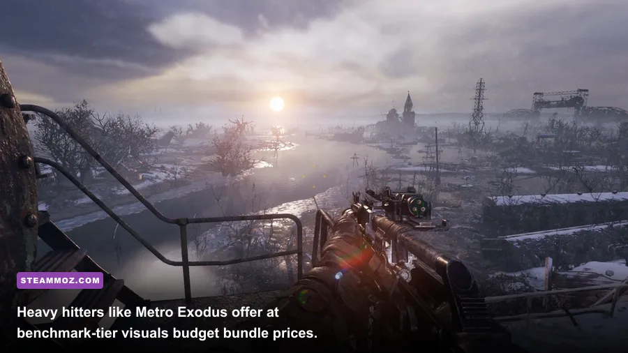 Metro Exodus Enhanced Edition scenic apocalyptic landscape with advanced ray tracing
