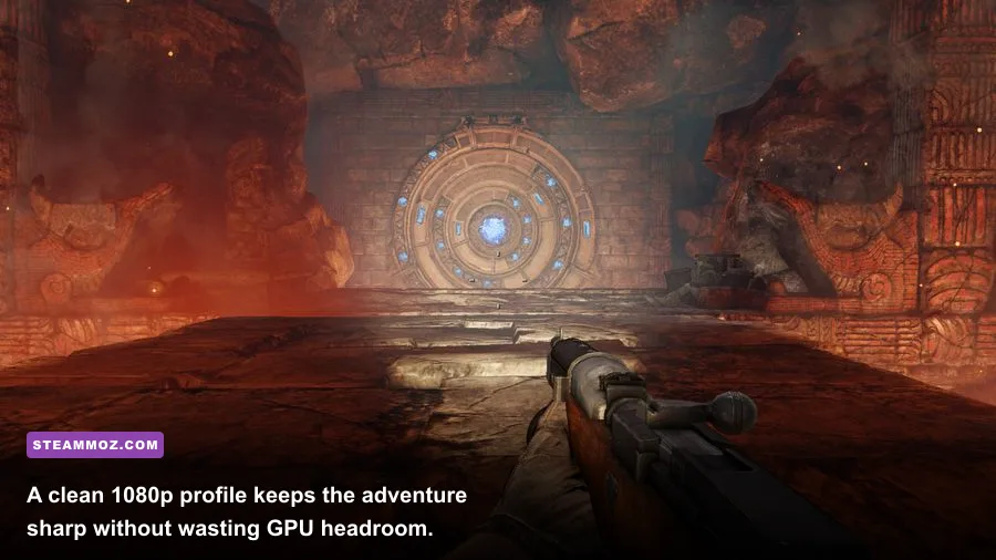 Deadfall Adventures first-person shooting screenshot at 1080p