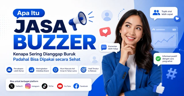 Ilustrasi apa itu jasa buzzer dan bedanya dengan bot di media sosial
