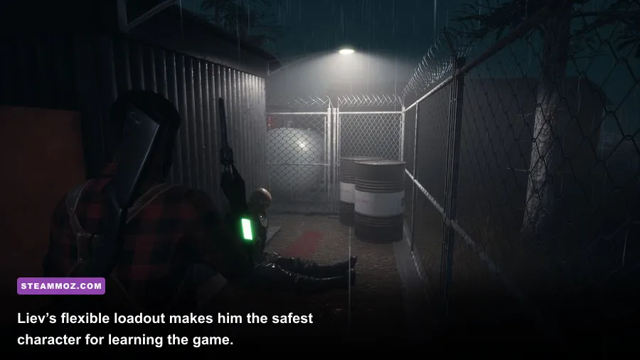 Liev carrying an assault rifle and shotgun in Daymare 1998