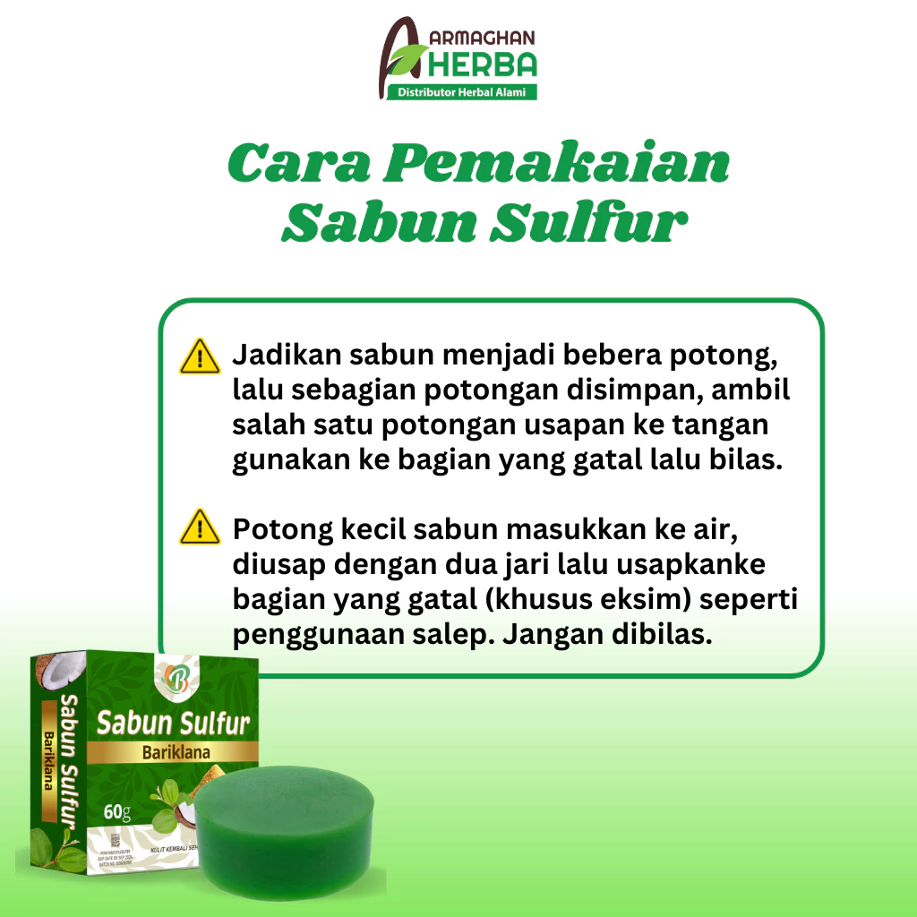 Komposisi Sabun Sulfur Bariklana