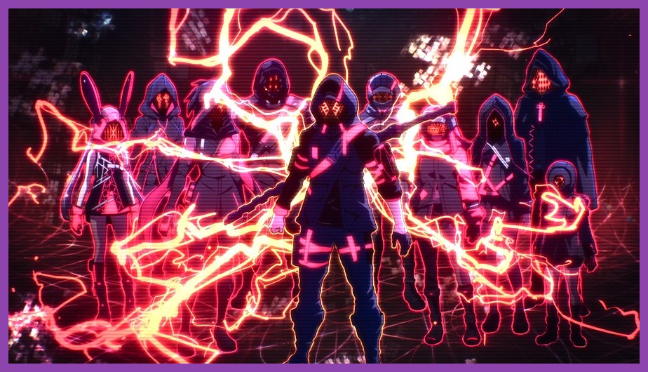 Scarlet Nexus main character hurling telekinetic debris at anime monsters