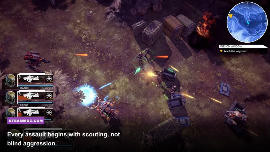AI War 2 gameplay showing a human fleet approaching a heavily defended AI fortress