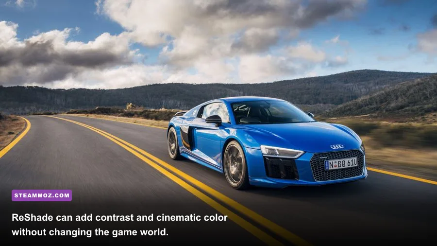 Forza Horizon 5 PC ReShade cinematic preset comparison