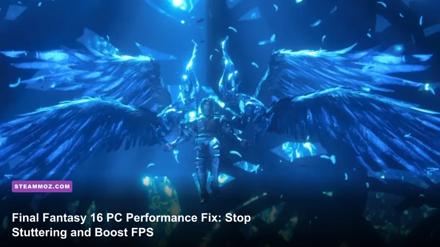 Clive Rosfield executing high-level Eikonic fire abilities in Final Fantasy 16 on PC