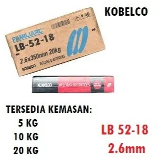 Kawat Las LB52-18 2.6mm 3.2mm 4mm E7018 KOBE 7018 LB5218 2,6mm 3,2mm 4mm - Gambar 4