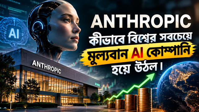 অ্যানথ্রপিক কীভাবে বিশ্বের সবচেয়ে মূল্যবান AI কোম্পানি হয়ে উঠল ?