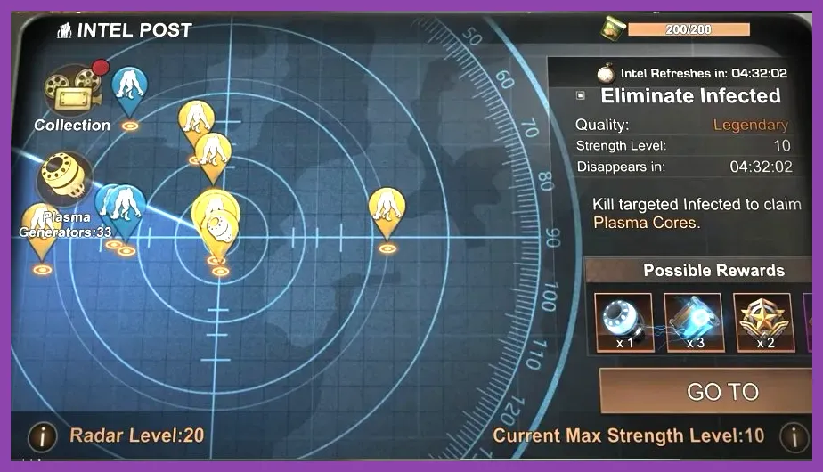 State of Survival Intel Post missions on the world map