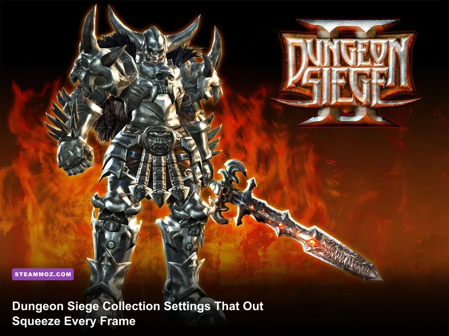 Dungeon Siege Collection party battling monsters in a detailed fantasy dungeon