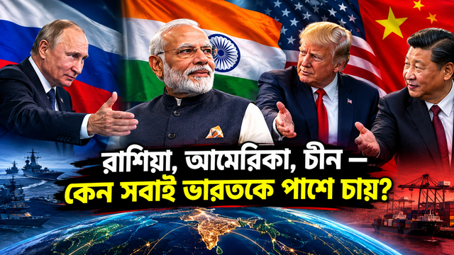 রাশিয়া, আমেরিকা, চীন — বিশ্বের তিন পরাশক্তিই আজ ভারতের দিকে হাত বাড়িয়ে আছে। কেন?