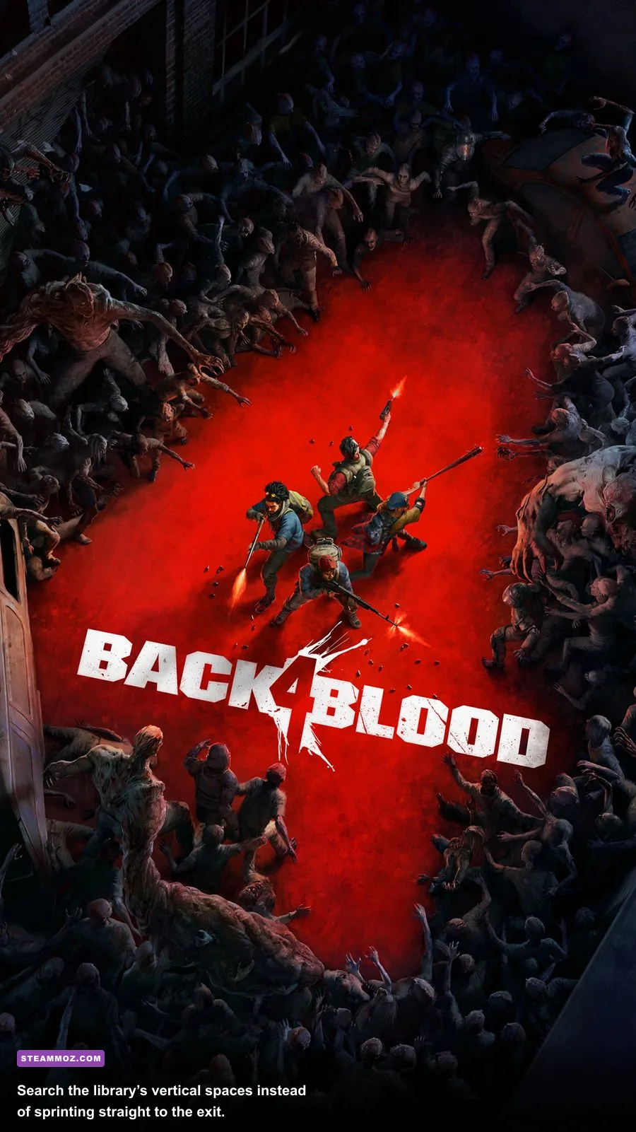 Back 4 Blood Book of Worms library area with the Bell Hop secret collectible