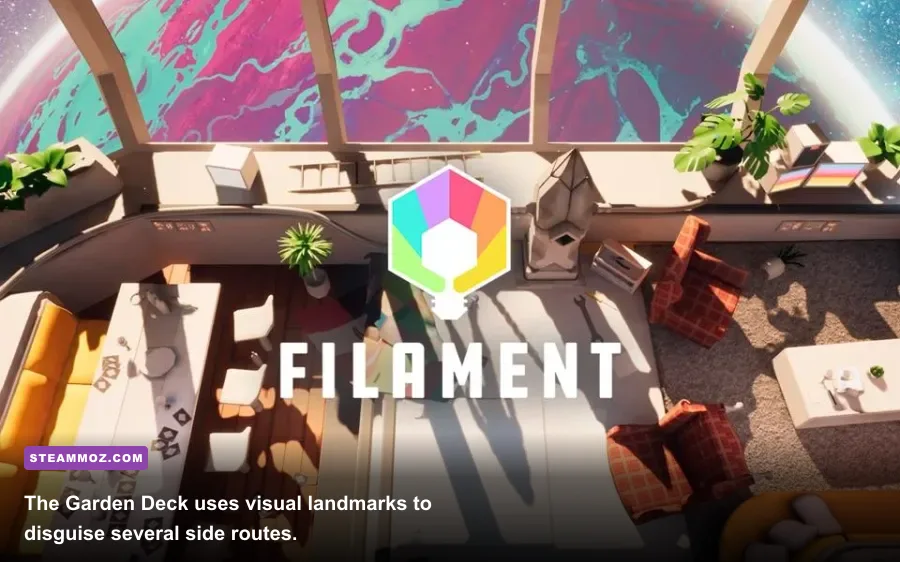 Filament Garden Deck greenhouse puzzle area