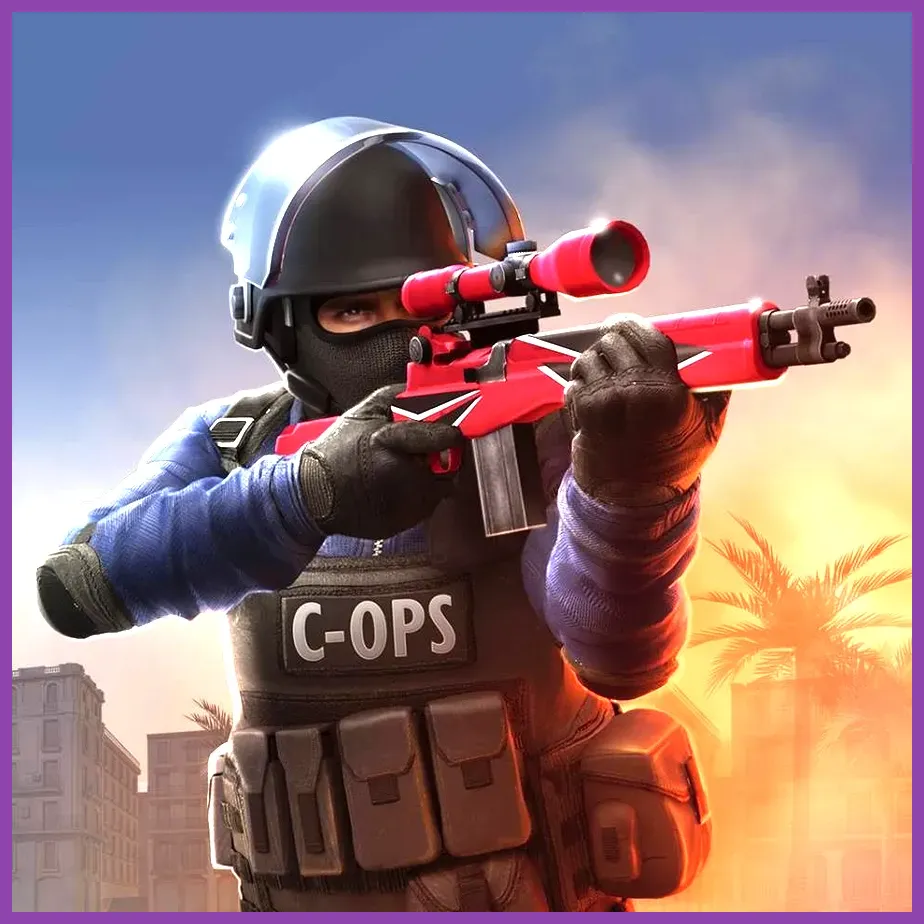 Critical Ops Defuse match on Bureau using an AK-47 in competitive mobile gameplay