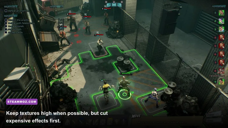 Capes heroes battling supervillains in a detailed city mission