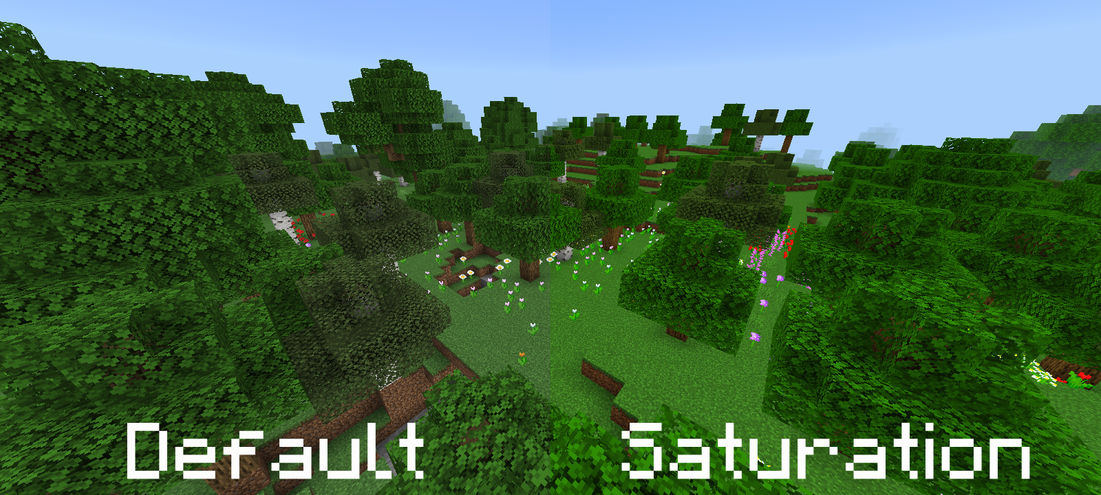 Flowers forest comparison