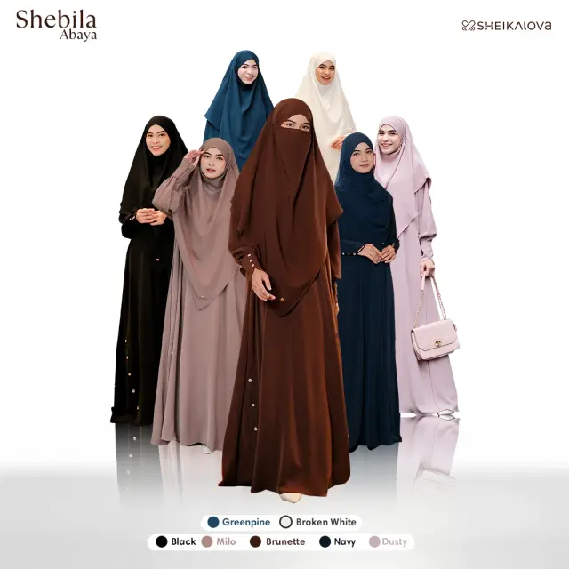 Pilihan warna Shebila Abaya