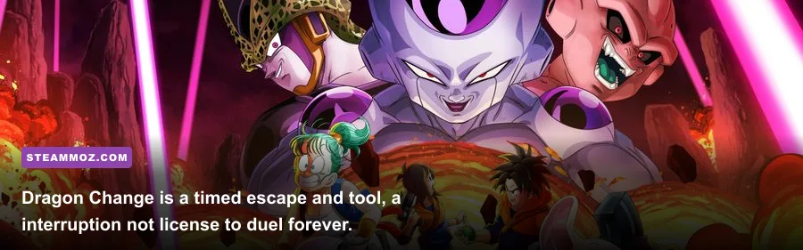 A Dragon Ball The Breakers Survivor using Dragon Change against Frieza