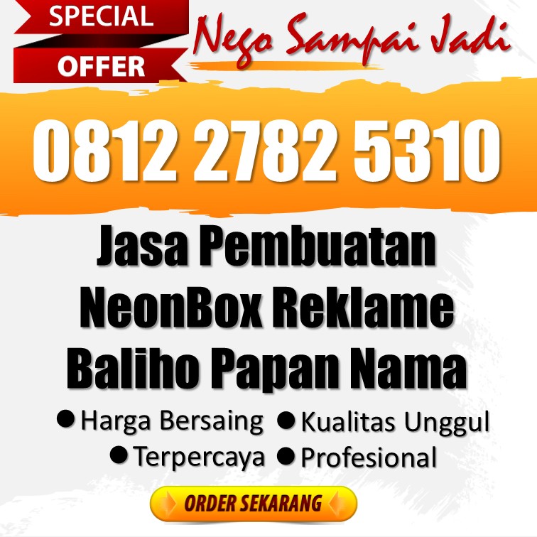 📱 WA 0812 2782 5310 - Jasa Kontraktor Neon Box Hollow Terpercaya Nglipar Gunungkidul