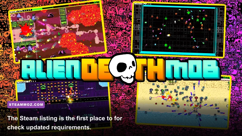 Alien Death Mob listing and screenshots on the Steam store