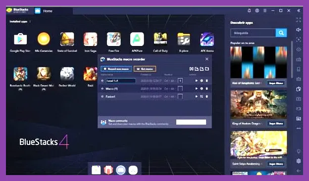 PC emulator settings for running mobile games at max FPS