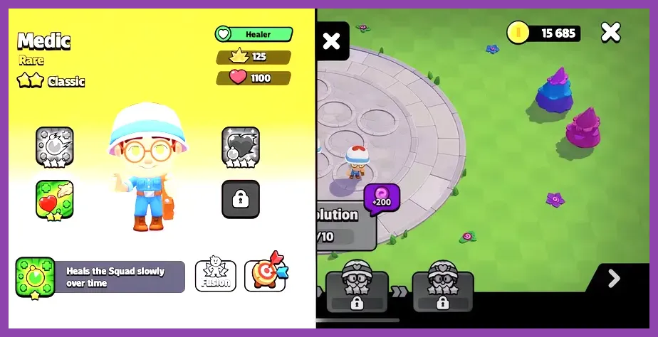 Battle Healer and Medic supporting a Squad Busters team