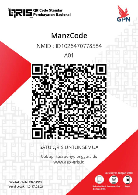 Scan QRIS DANA ManzMedia