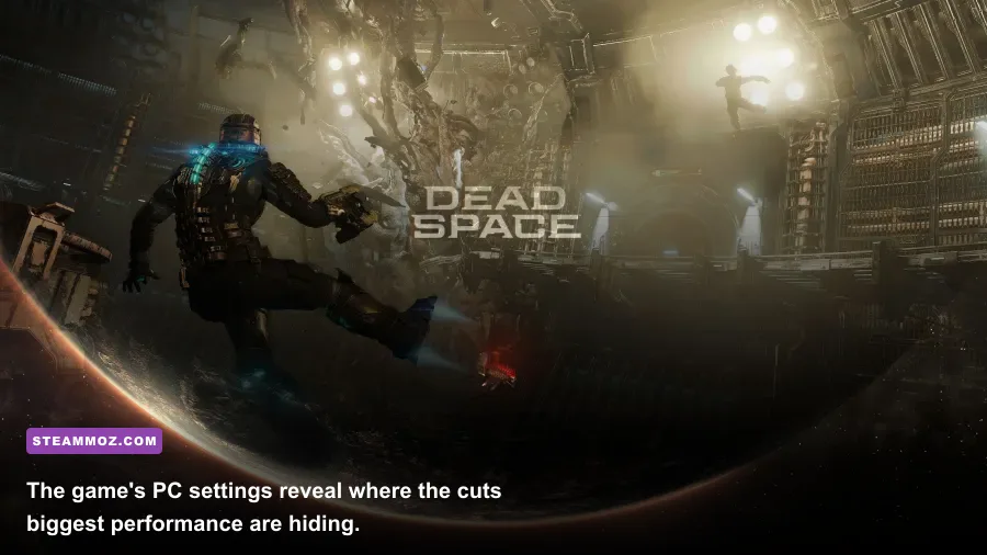 Dead Space remake PC graphics settings menu showing performance options