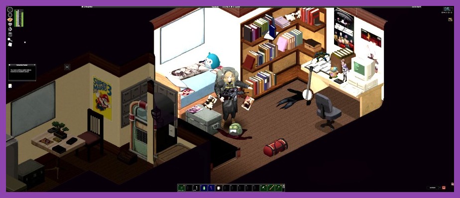 Project Zomboid gameplay showing community created workshop mods