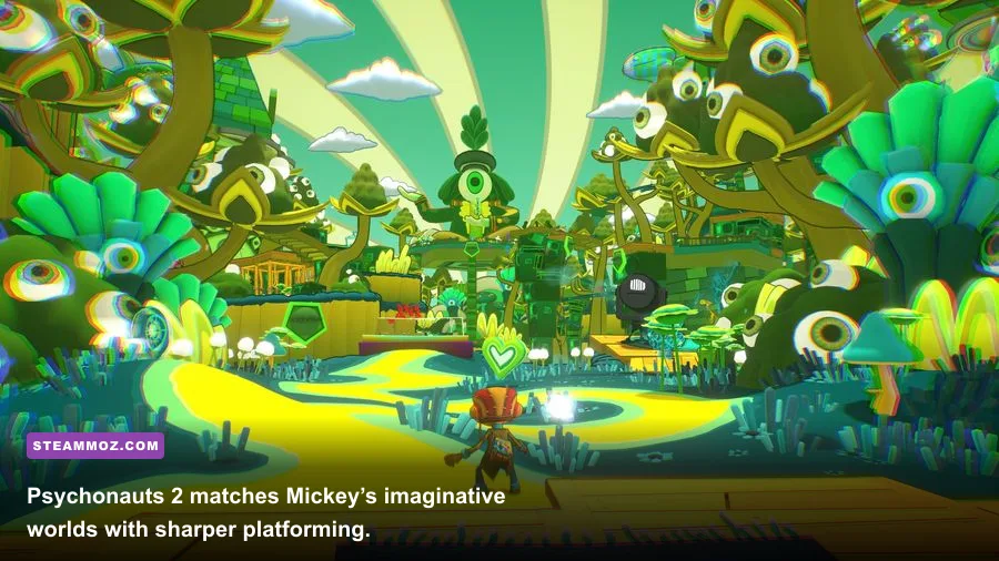 Razputin using psychic abilities in Psychonauts 2