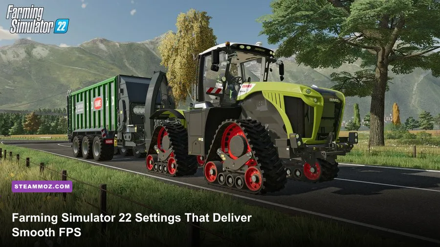 Farming Simulator 22 Steam PC tractor working a field with detailed graphics