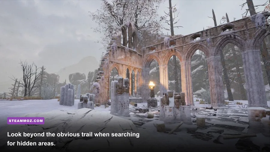 A hidden snowy path in Chionophile