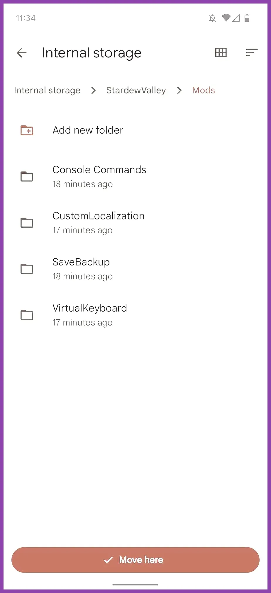 Accessing Stardew Valley game files on Android