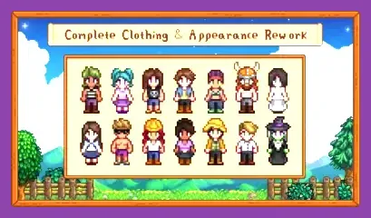 Stardew Valley modded custom skins and sprites