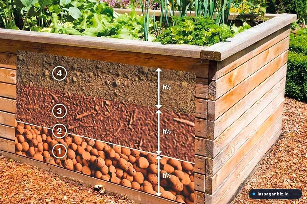 Perawatan planter box besi dan penataan lapisan media tanam