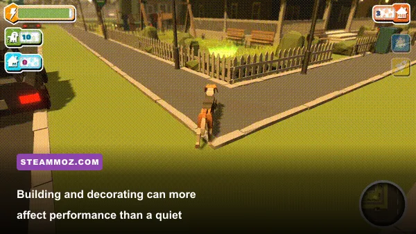 Doggo Estates building and decoration gameplay view