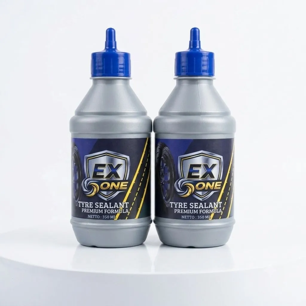 CAIRAN BAN TUBELESS, PENAMBAL BAN MOTOR DAN MOBIL MERK EX-ONE , X-1 TIRE ISI 350Ml - Gambar 2