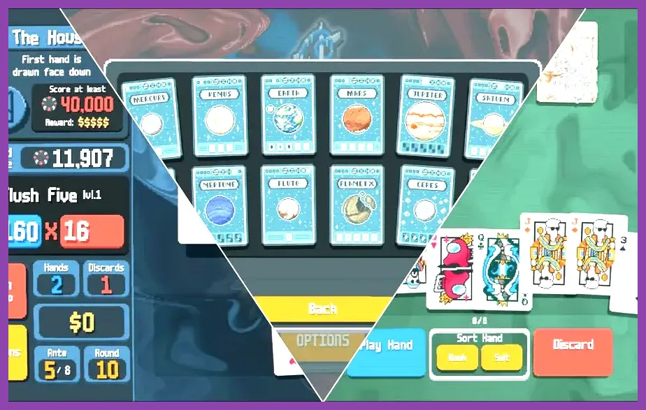 Balatro Planet cards upgrading poker hands during a run