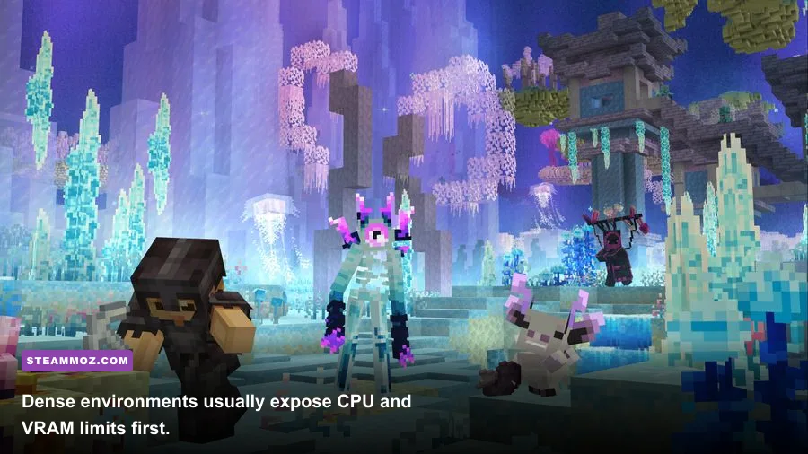 Eternal Destiny fantasy world environment rendered on a PC